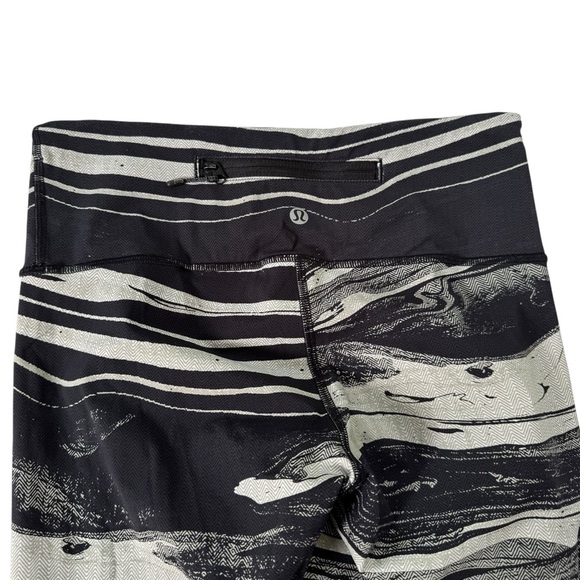 Lululemon Speed Wunder Tight (Nulux) Marbled Mix 50G White Black Size 6 - Picture 5 of 13
